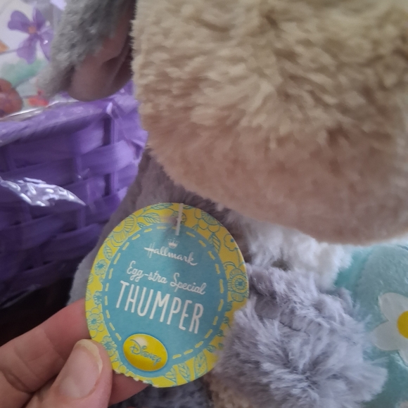 Hallmark Purple Easter Basket with Plush Toys - Picture 3 of 14